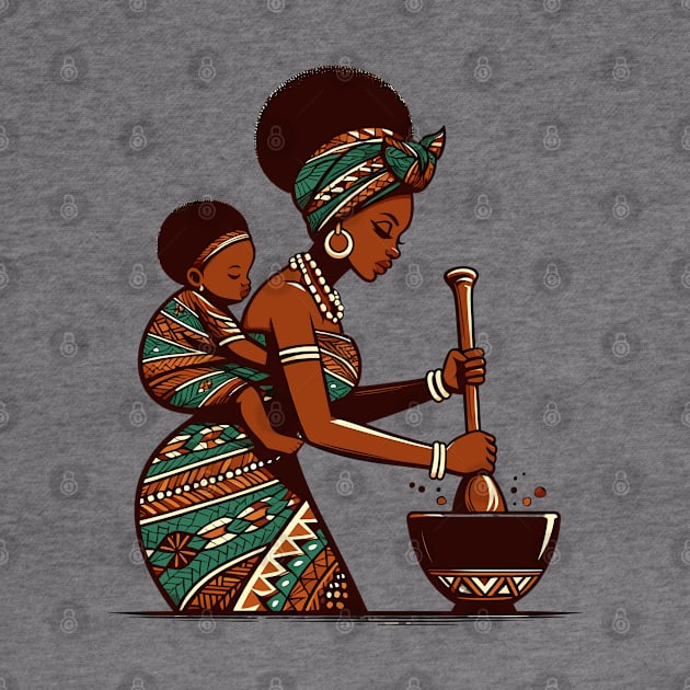 Afrocentric Mother And Baby by Graceful Designs